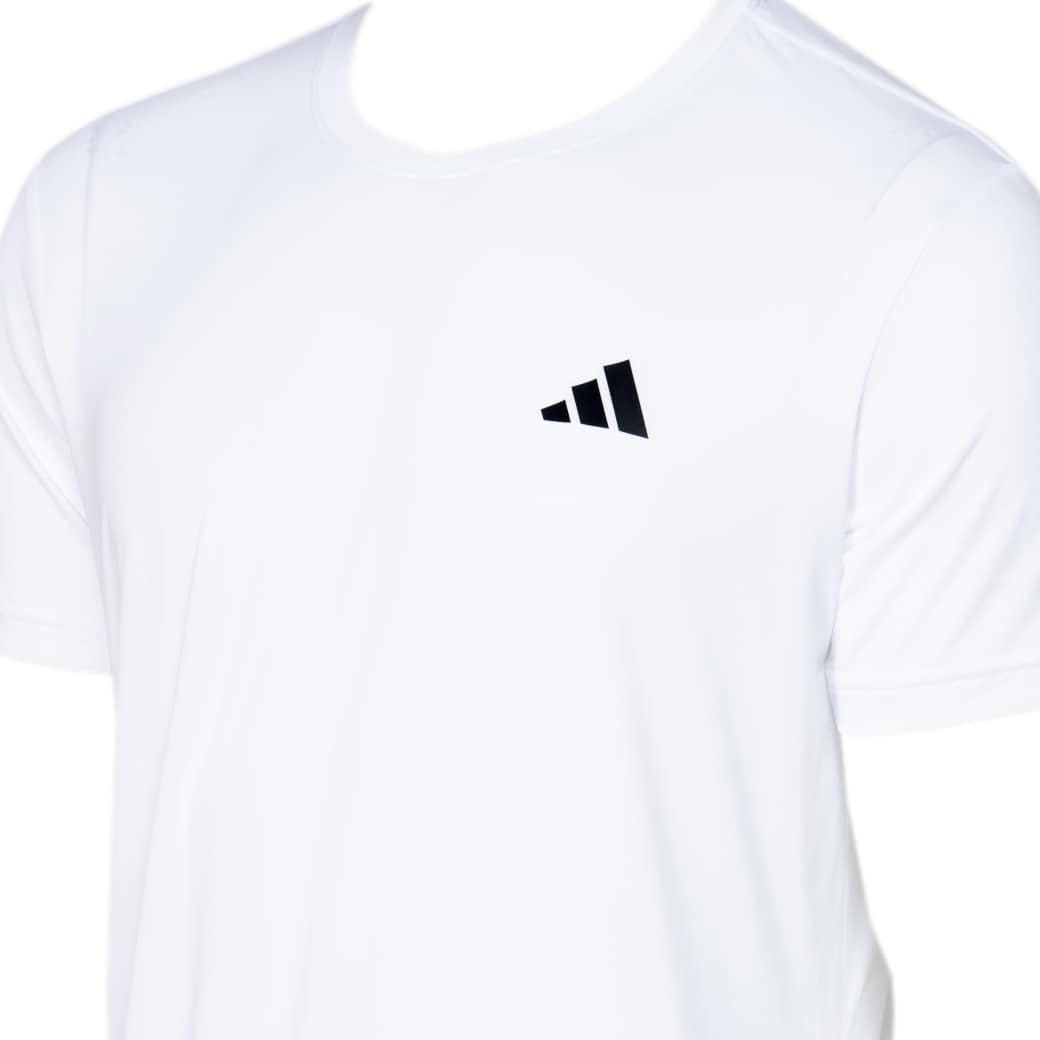 Adidas Camiseta JY1650 M OWN THE RUN 3 LISTRAS White Poliamida -3-